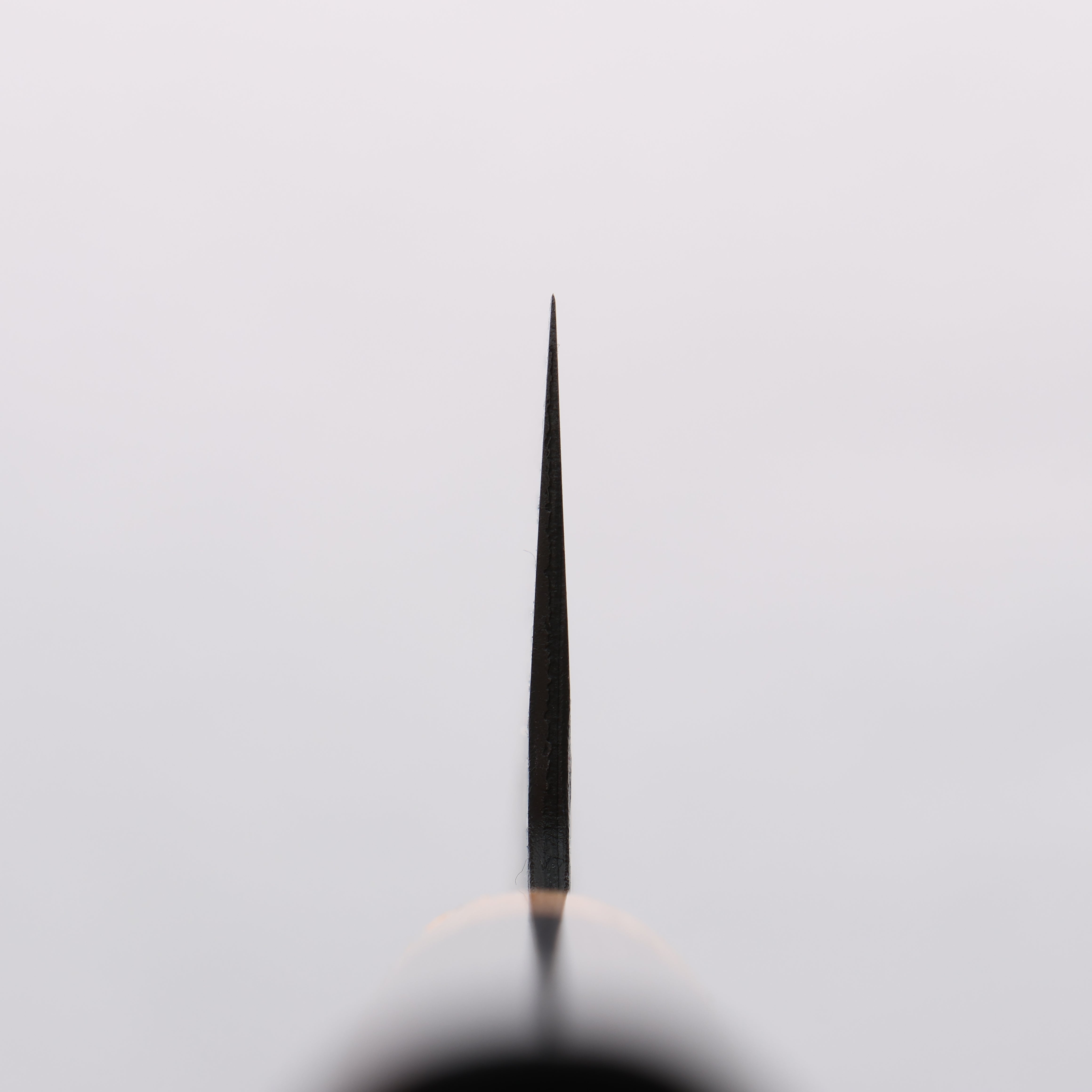 Seisuke Shitan Blue Super Hammered Kurouchi Gyuto 210mm Shitan Handle - Seisuke Knife