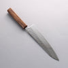 Seisuke Stainless Steel 440C Hammered Damascus Migaki Finished Gyuto 210mm Oak Handle - Seisuke Knife - Slide 7