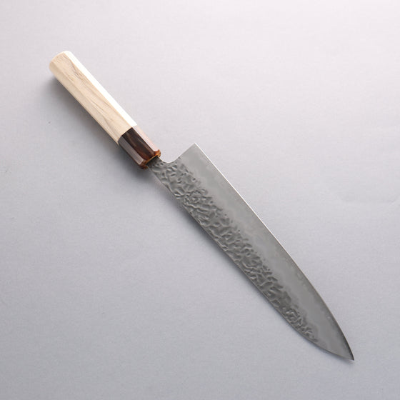 Seisuke Kumo White Steel No.1 Hammered Gyuto 240mm Magnolia Handle - Seisuke Knife