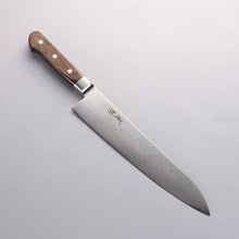  Seisuke VG10 33 Layer Mirrored Finish Damascus Gyuto 240mm Brown Pakka wood Handle - Seisuke Knife