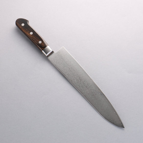 Seisuke VG10 33 Layer Mirrored Finish Damascus Gyuto 240mm Brown Pakka wood Handle - Seisuke Knife