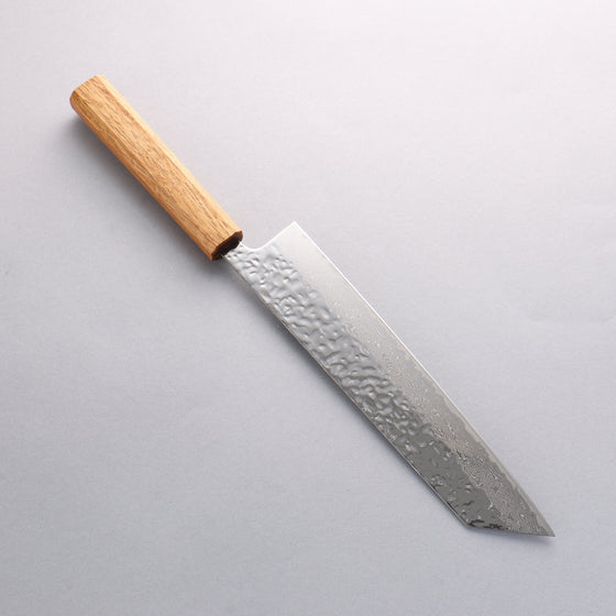 Seisuke Tsukikage AUS10 Migaki Finished Hammered Damascus Kiritsuke 240mm Oak Handle - Seisuke Knife