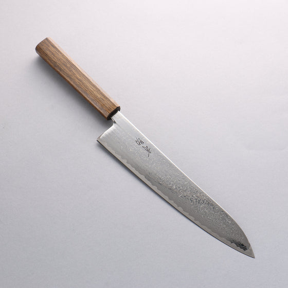 Seisuke VG10 Mirrored Finish Damascus Gyuto 240mm Oak Handle - Seisuke Knife