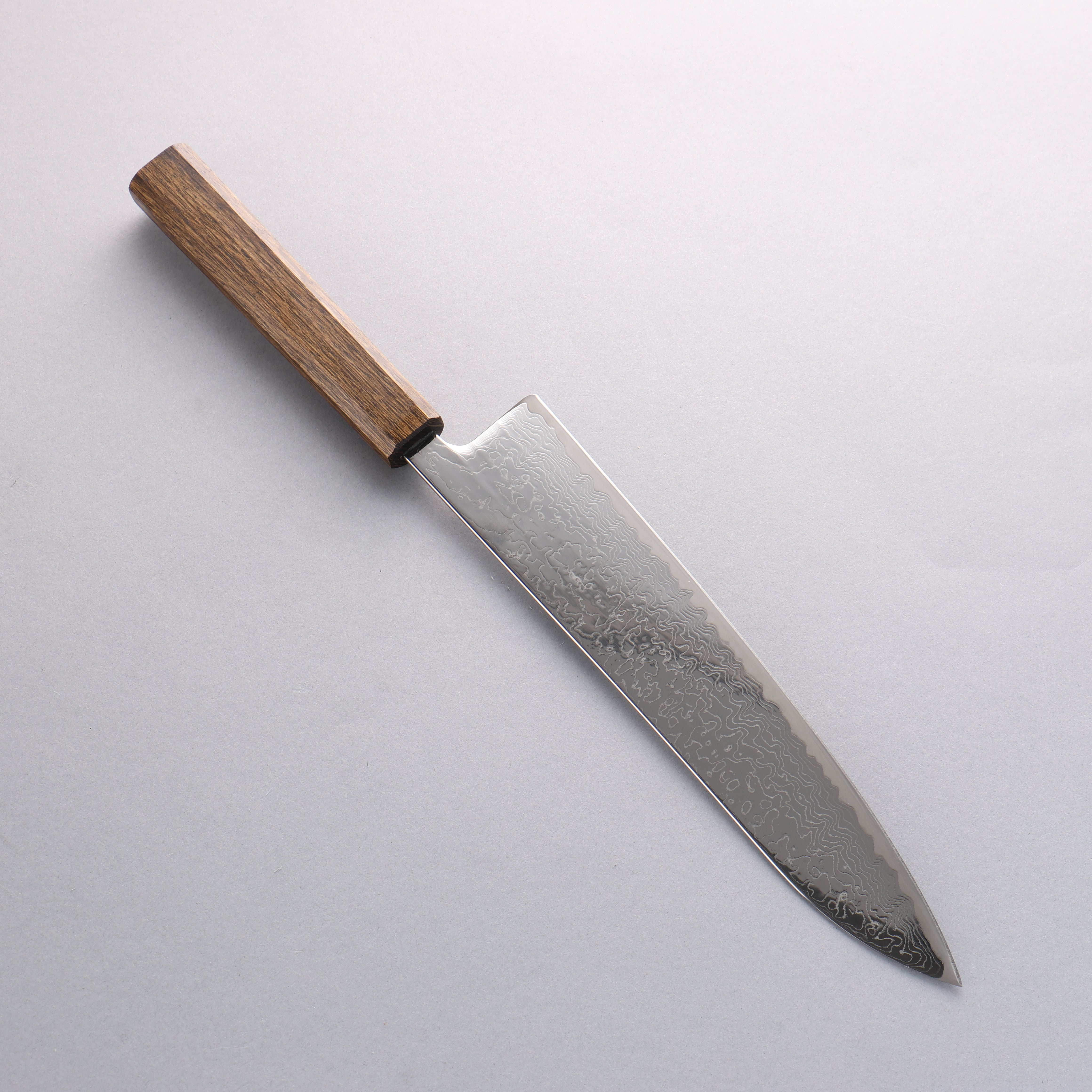 Seisuke VG10 Mirrored Finish Damascus Gyuto 240mm Oak Handle - Seisuke Knife