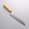 Seisuke Tsukikage AUS10 Migaki Finished Hammered Damascus Gyuto 240mm with Oak Handle - Seisuke Knife - Slide 10