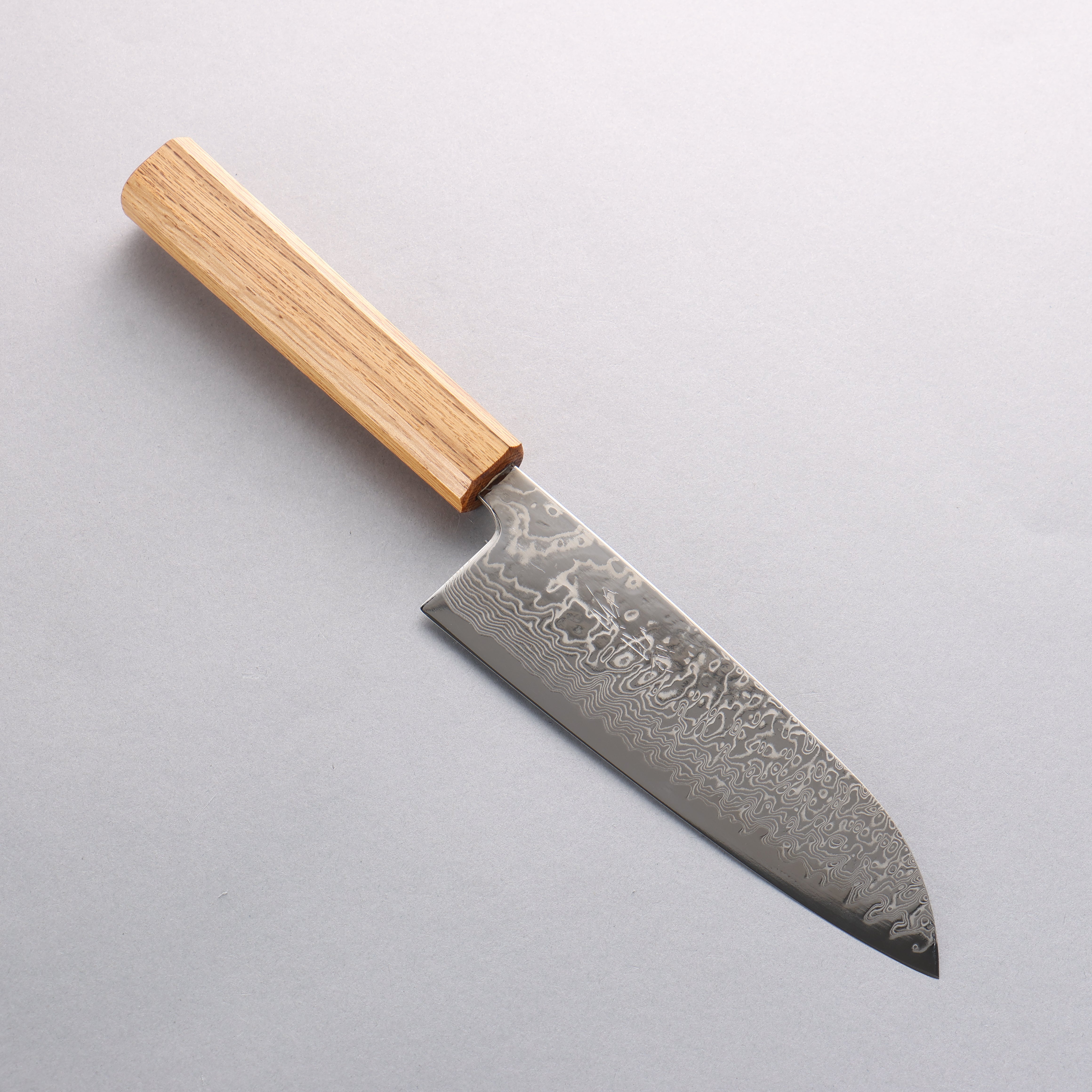 Seisuke SLD 49 Layer Damascus Santoku 165mm Oak Handle - Seisuke Knife