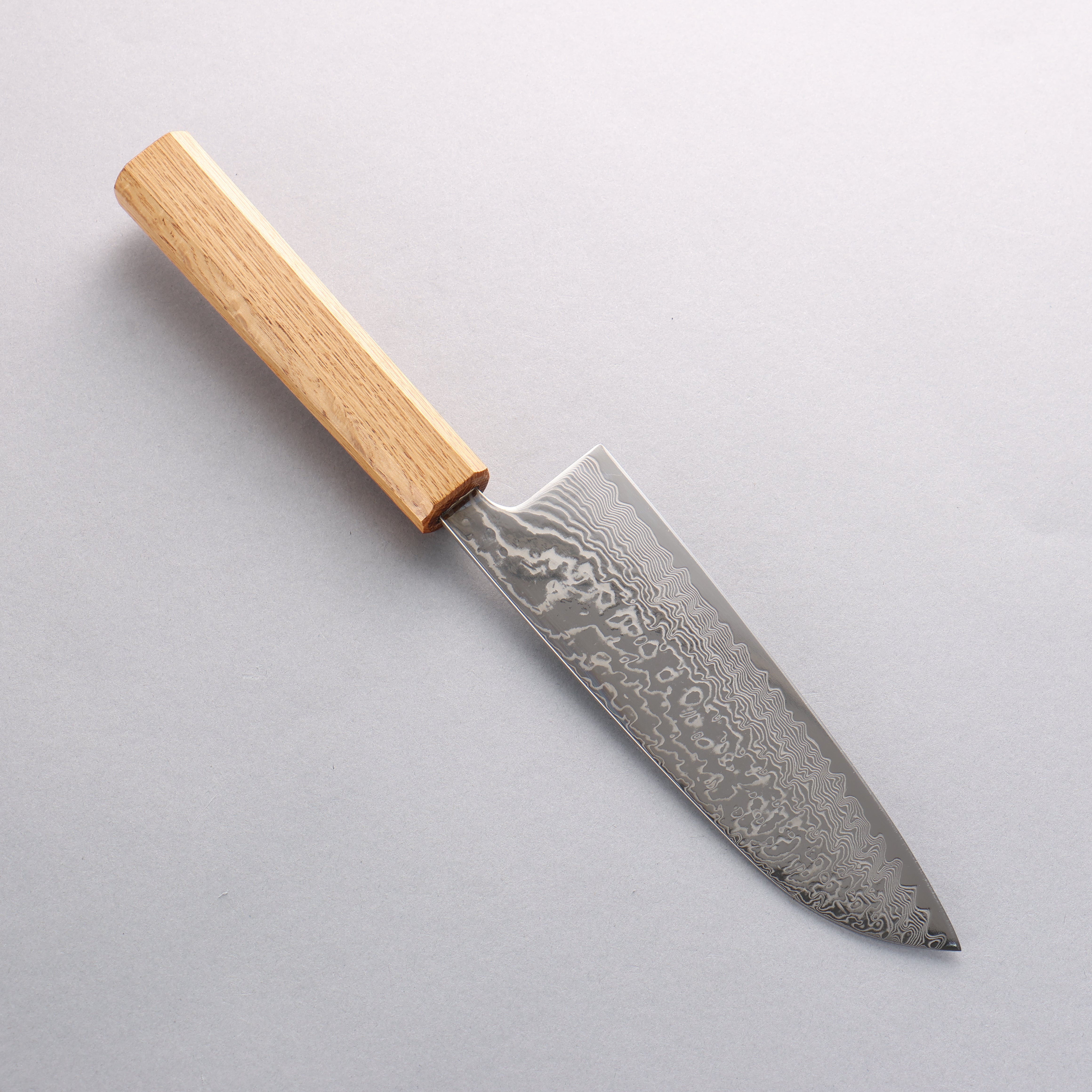 Seisuke SLD 49 Layer Damascus Santoku 165mm Oak Handle - Seisuke Knife