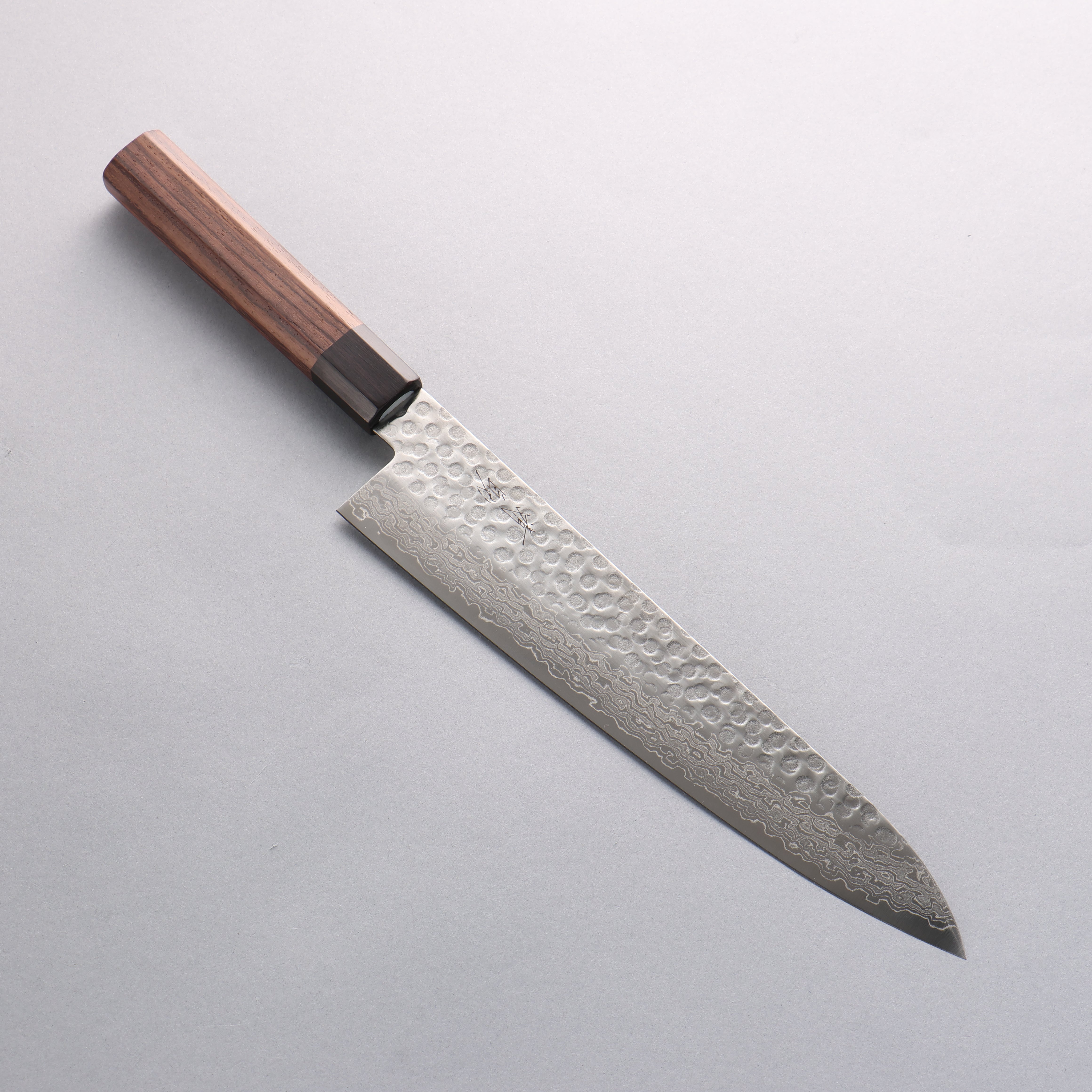 Seisuke AUS10 45 Layer Damascus Gyuto 240mm Shitan Handle - Seisuke Knife