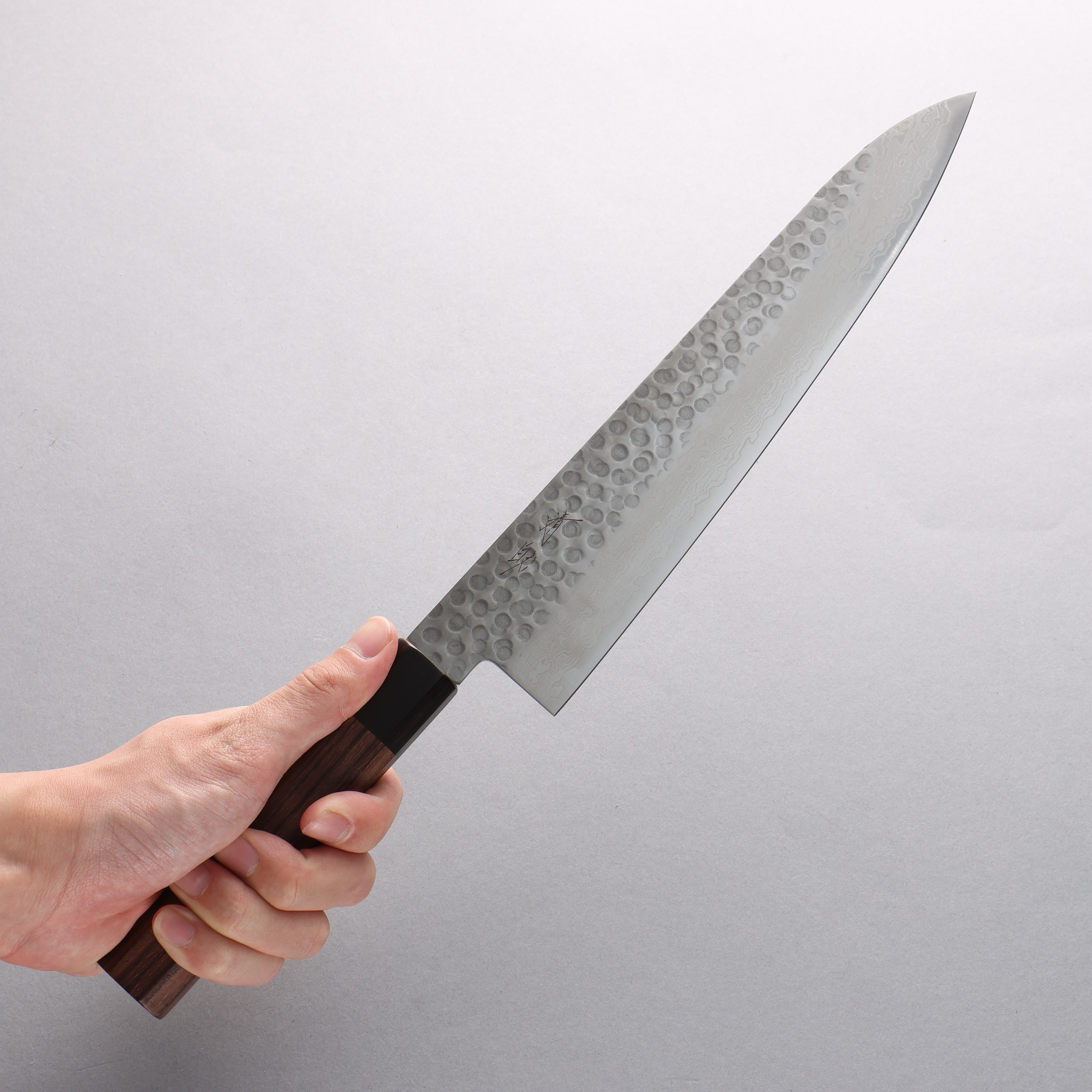 Seisuke AUS10 45 Layer Damascus Gyuto 240mm Shitan Handle - Seisuke Knife