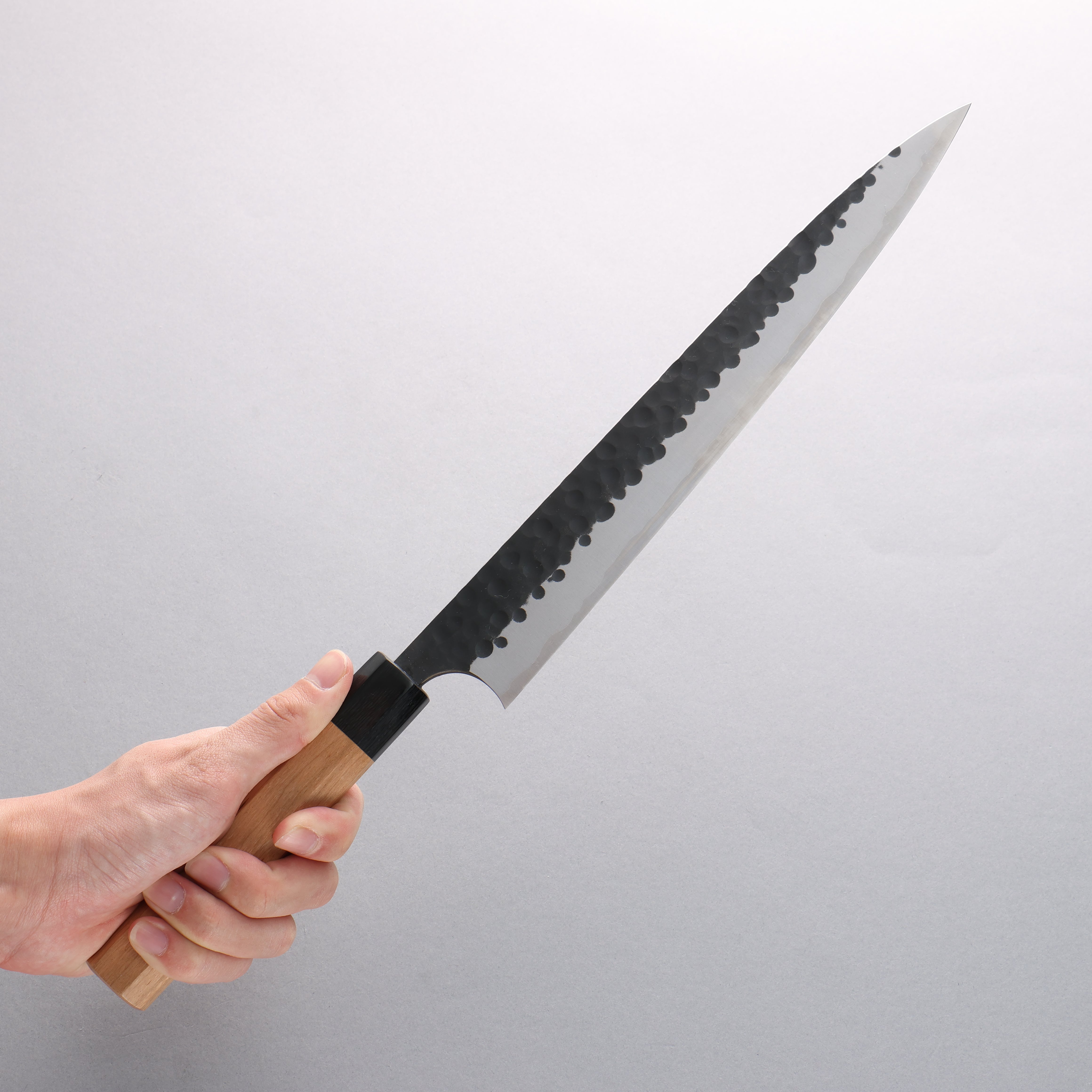 Masakage Koishi Blue Super Kurouchu Sujihiki 270mm American Cherry Handle - Seisuke Knife