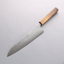  Anryu VG10 Migaki Finished Damascus Gyuto 240mm Oak Handle - Seisuke Knife