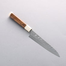  Yu Kurosaki Fujin SG2 Hammered Petty-Utility 150mm Chinese Quince (White Ferrule and End Cap) Handle - Seisuke Knife