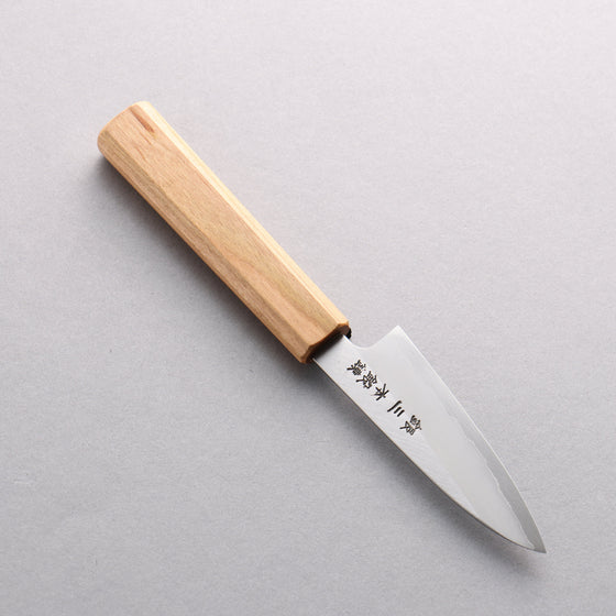 Hado Silver Steel No.3 Migaki Finished Paring 90mm Cherry Tree Handle - Seisuke Knife