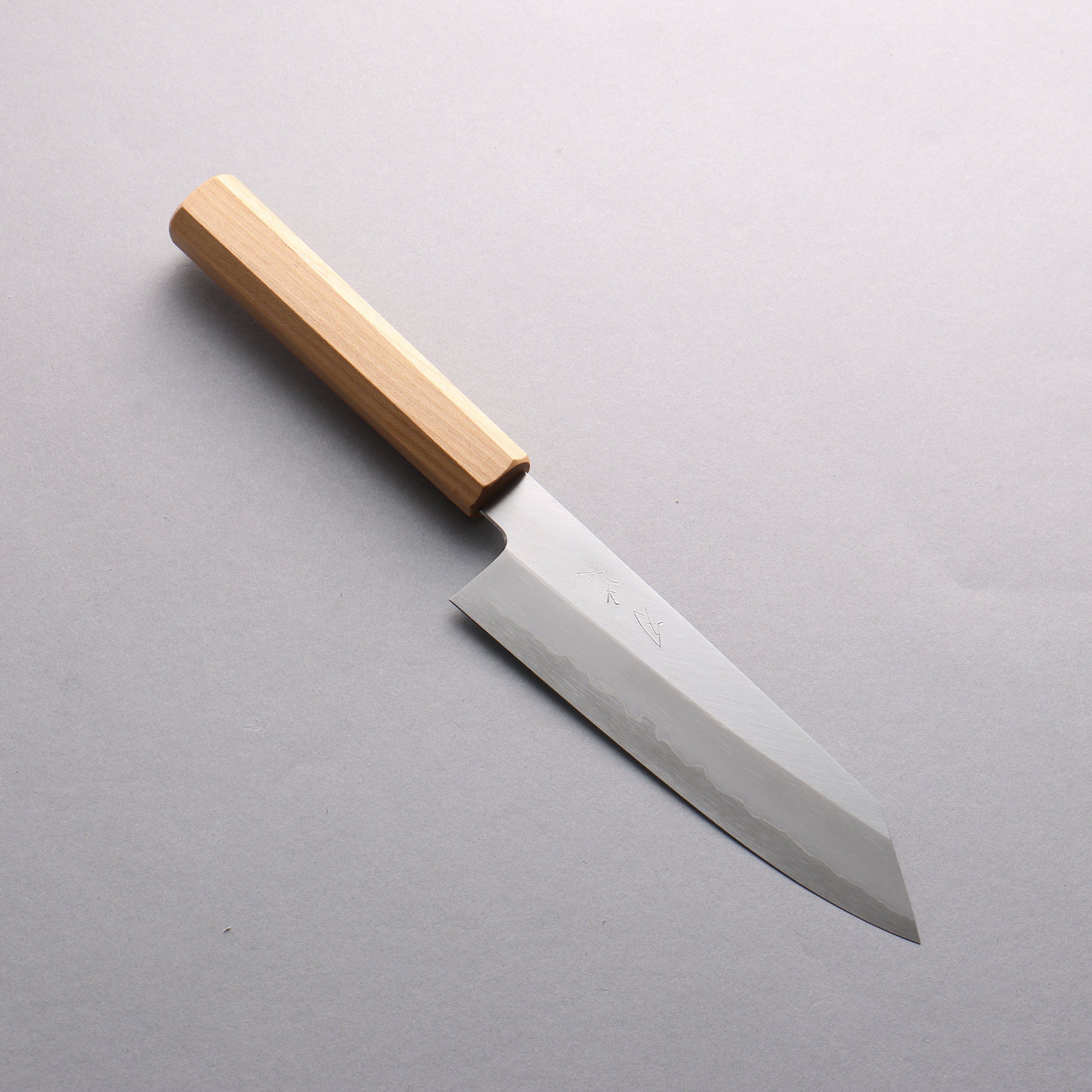 Hado Silver Steel No.3 Migaki Finished Kiritsuke Santoku 180mm Cherry Handle - Seisuke Knife