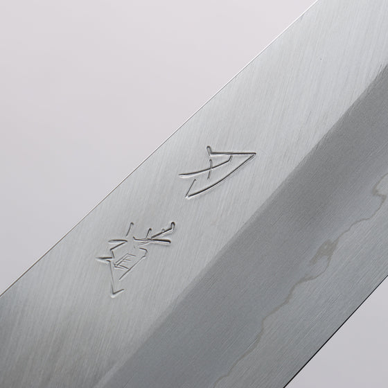 Hado Silver Steel No.3 Migaki Finished Kiritsuke Santoku 180mm Cherry Tree Handle - Seisuke Knife