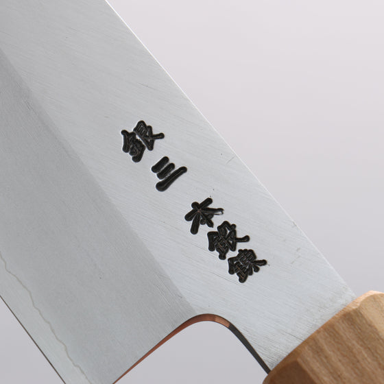 Hado Silver Steel No.3 Migaki Finished Kiritsuke Santoku 180mm Cherry Tree Handle - Seisuke Knife