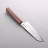 Hado Silver Steel No.3 Migaki Finished Kiritsuke Santoku 180mm Lacquered (Kijiro-nuri) Handle - Seisuke Knife - Slide 2