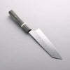 Yoshimi Kato Minamo II SPG STRIX Hammered Bunka 170mm Gray Stablilized Wood (White Ring) Handle - Seisuke Knife - Slide 2