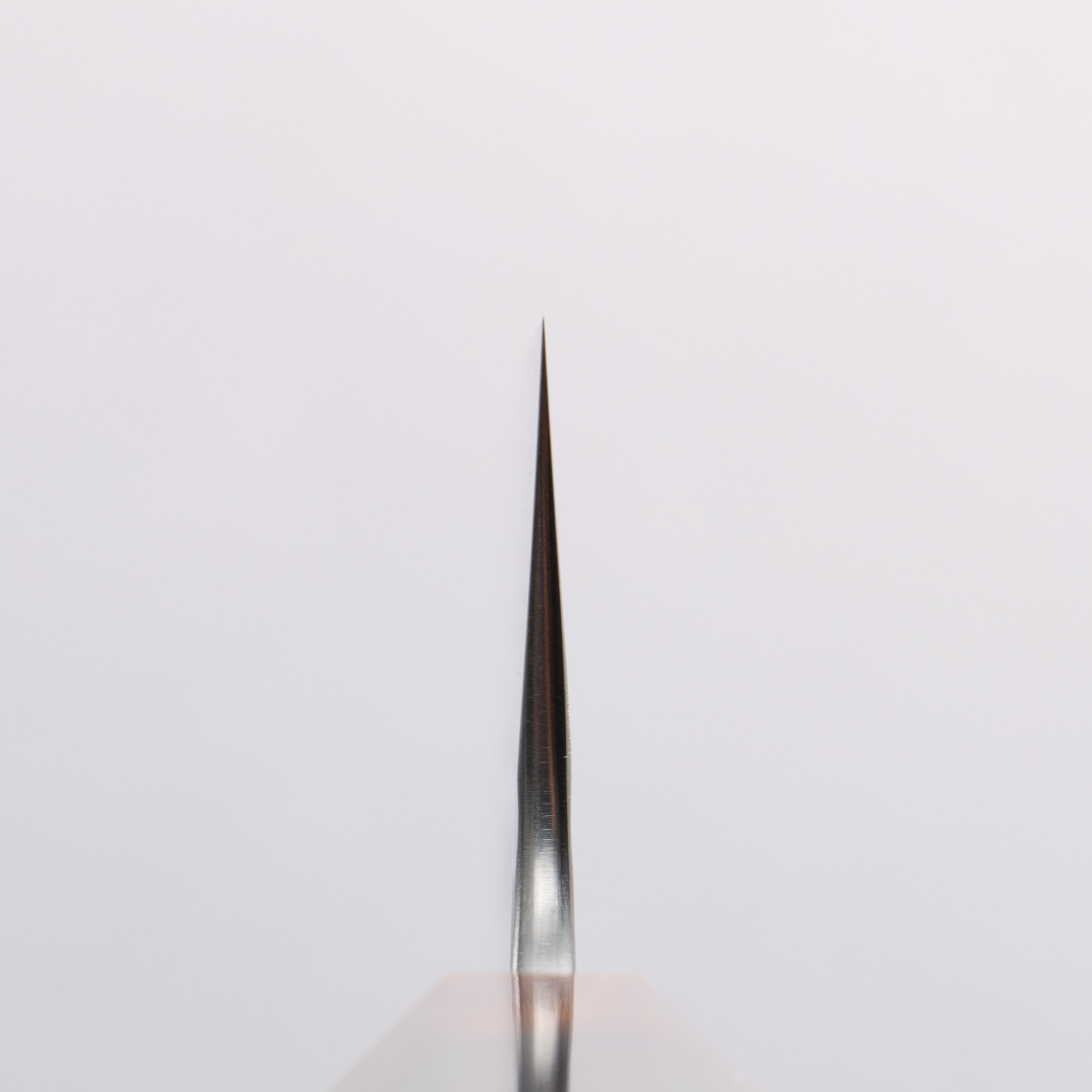 Yoshimi Kato Silver Steel No.3 Hammered(Maru) Migaki Finished Santoku 170mm Ebony (ferrule: Orange Resin) Handle - Seisuke Knife