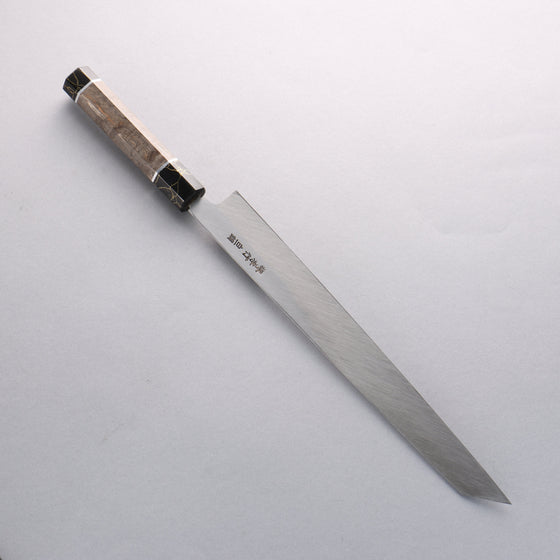 Sakai Takayuki Byakko White Steel No.1 Kiritsuke Yanagiba 300mm Stabilized wood Handle with Sheath - Seisuke Knife