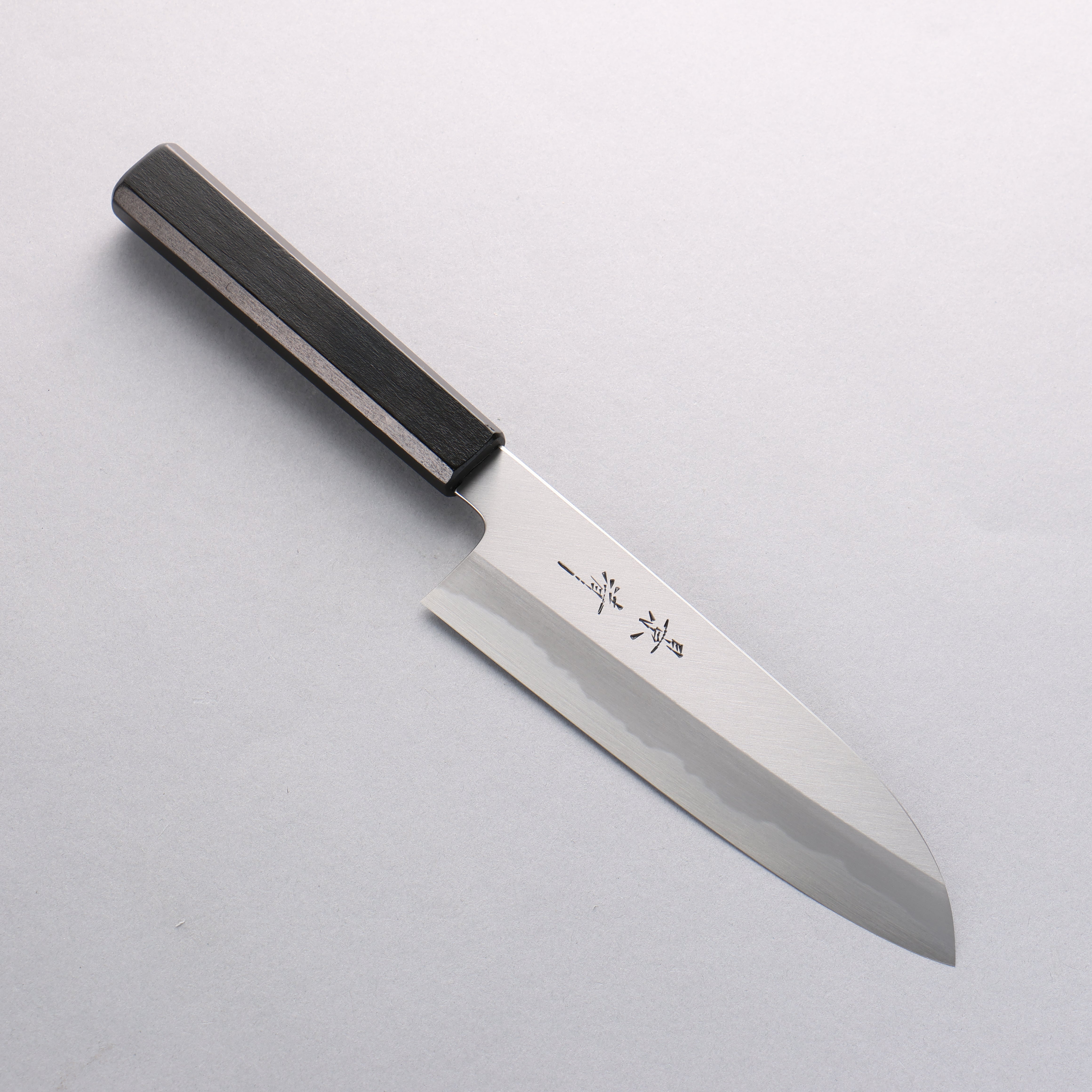 Kagekiyo White Steel Santoku 165mm Lacquered (Magnolia) Handle - Seisuke Knife