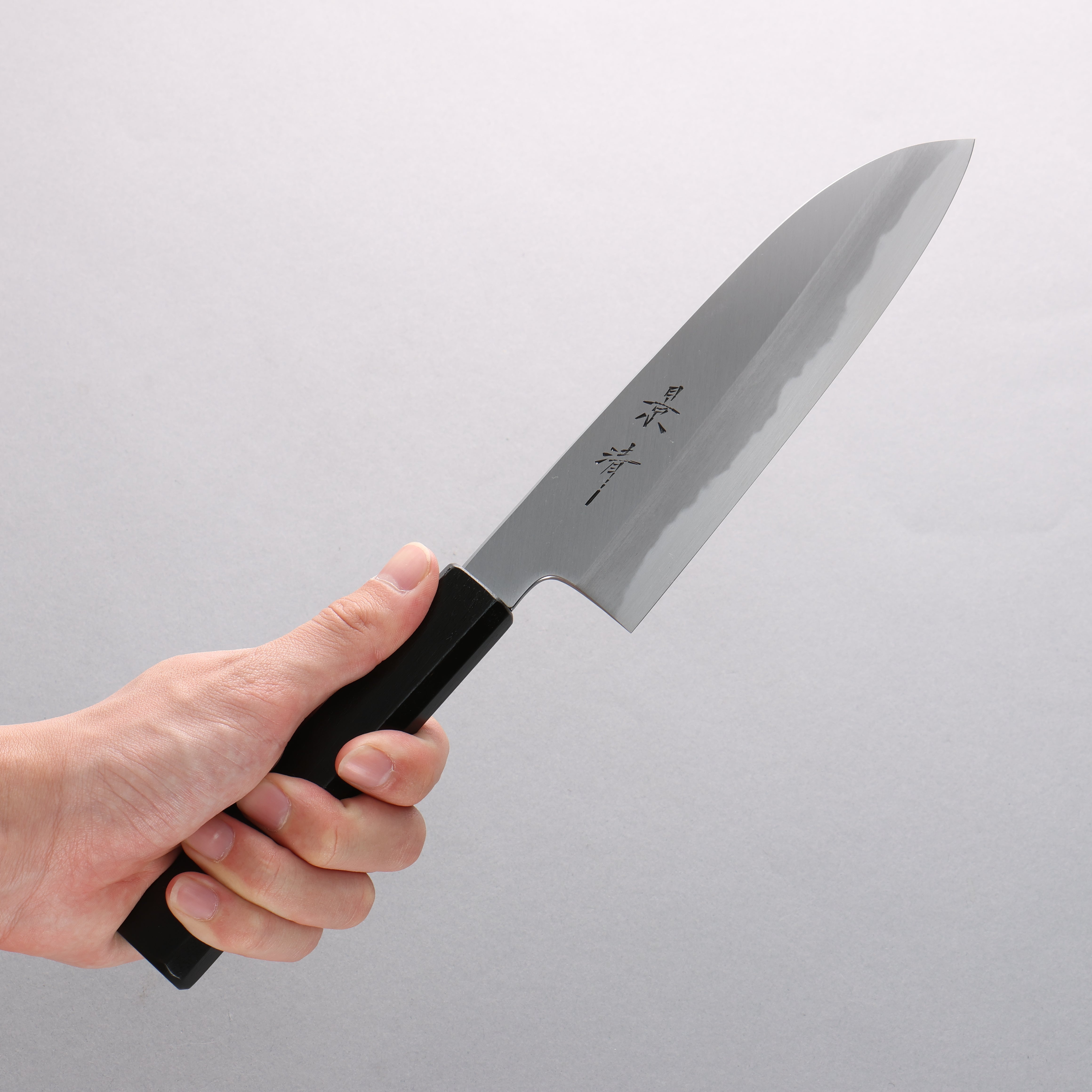 Kagekiyo White Steel Santoku 165mm Lacquered (Magnolia) Handle - Seisuke Knife