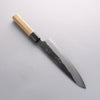 Kikuzuki White Steel No.2 Black Finished Gyuto 240mm Magnolia Handle - Seisuke Knife - Slide 12