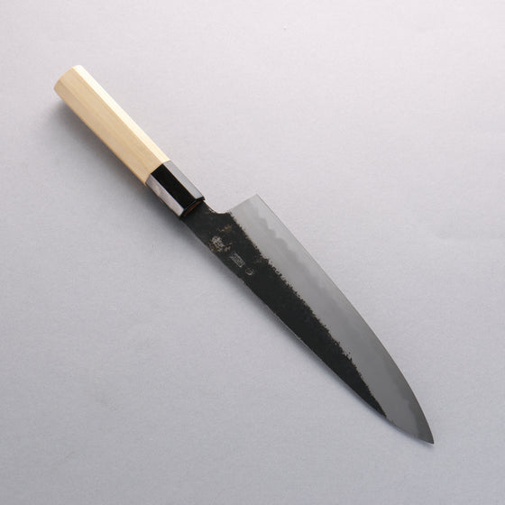 Kikuzuki White Steel No.2 Black Finished Gyuto 210mm with Magnolia Handle - Seisuke Knife