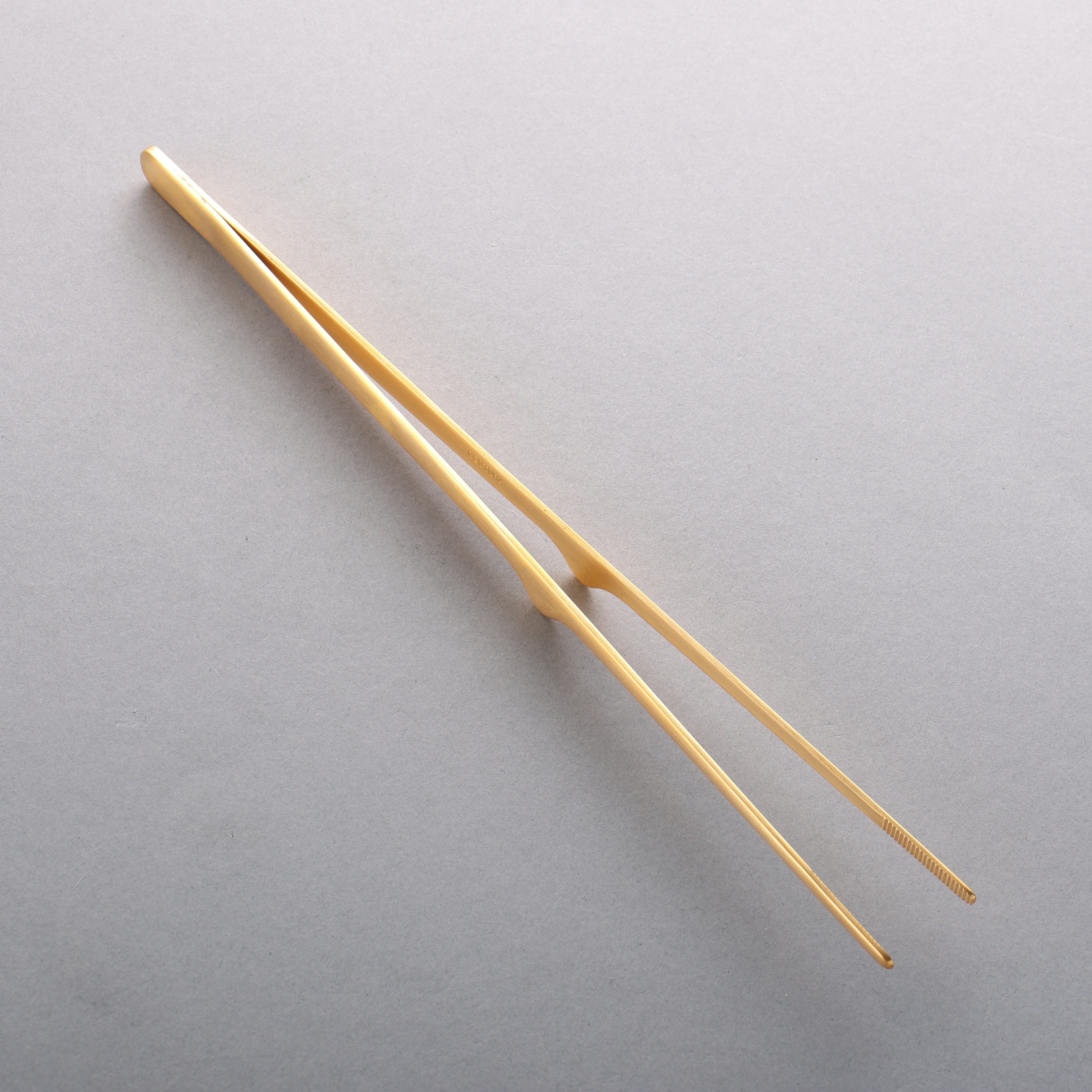 Gestura Stando Gold Metal Tongs 250mm - Seisuke Knife
