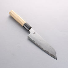  Kikuzuki Blue Steel No.1 Damascus Kiritsuke Santoku 180mm Magnolia Handle - Seisuke Knife