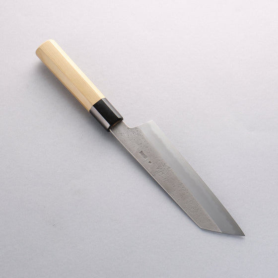 Kikuzuki White Steel No.2 Nashiji Kiritsuke Santoku 180mm Magnolia Handle - Seisuke Knife