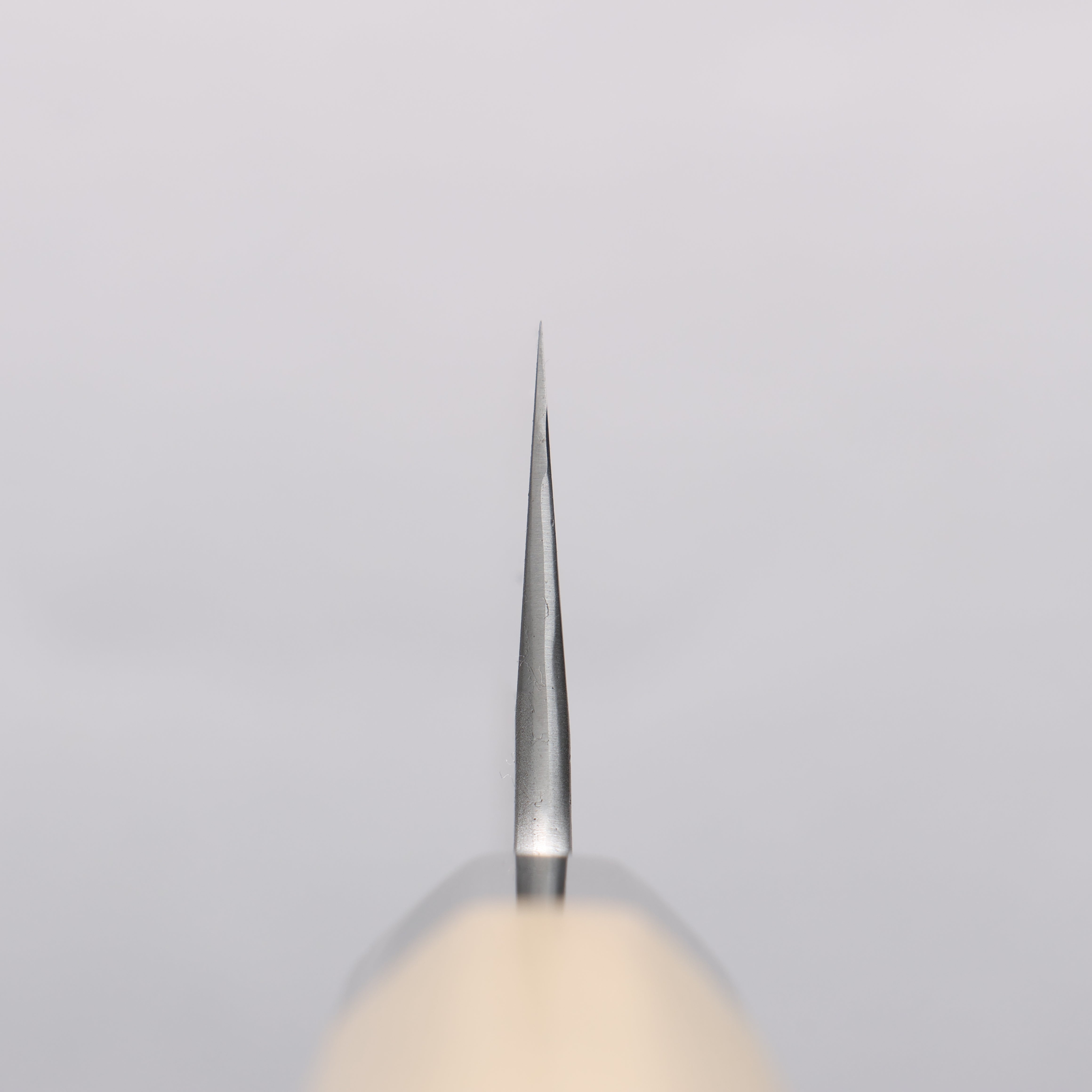Kikuzuki White Steel No.2 Nashiji Kiritsuke Santoku 180mm Magnolia Handle - Seisuke Knife