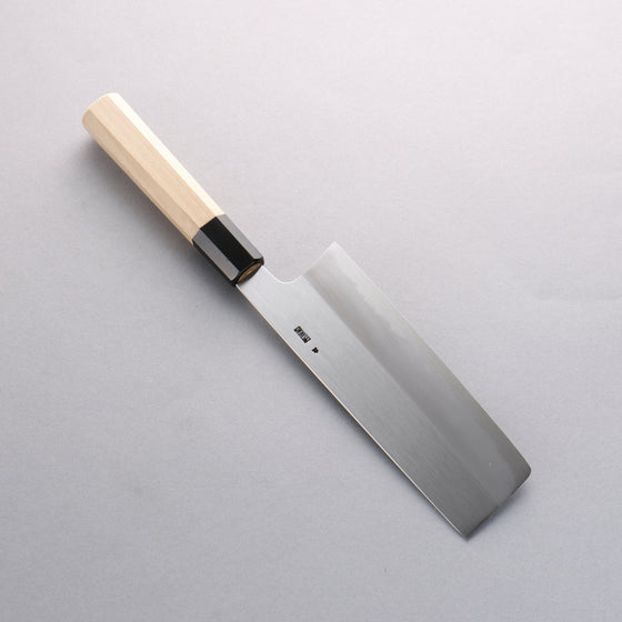 Kikuzuki White Steel No.2 Kasumitogi Nakiri 180mm Magnolia Handle - Seisuke Knife