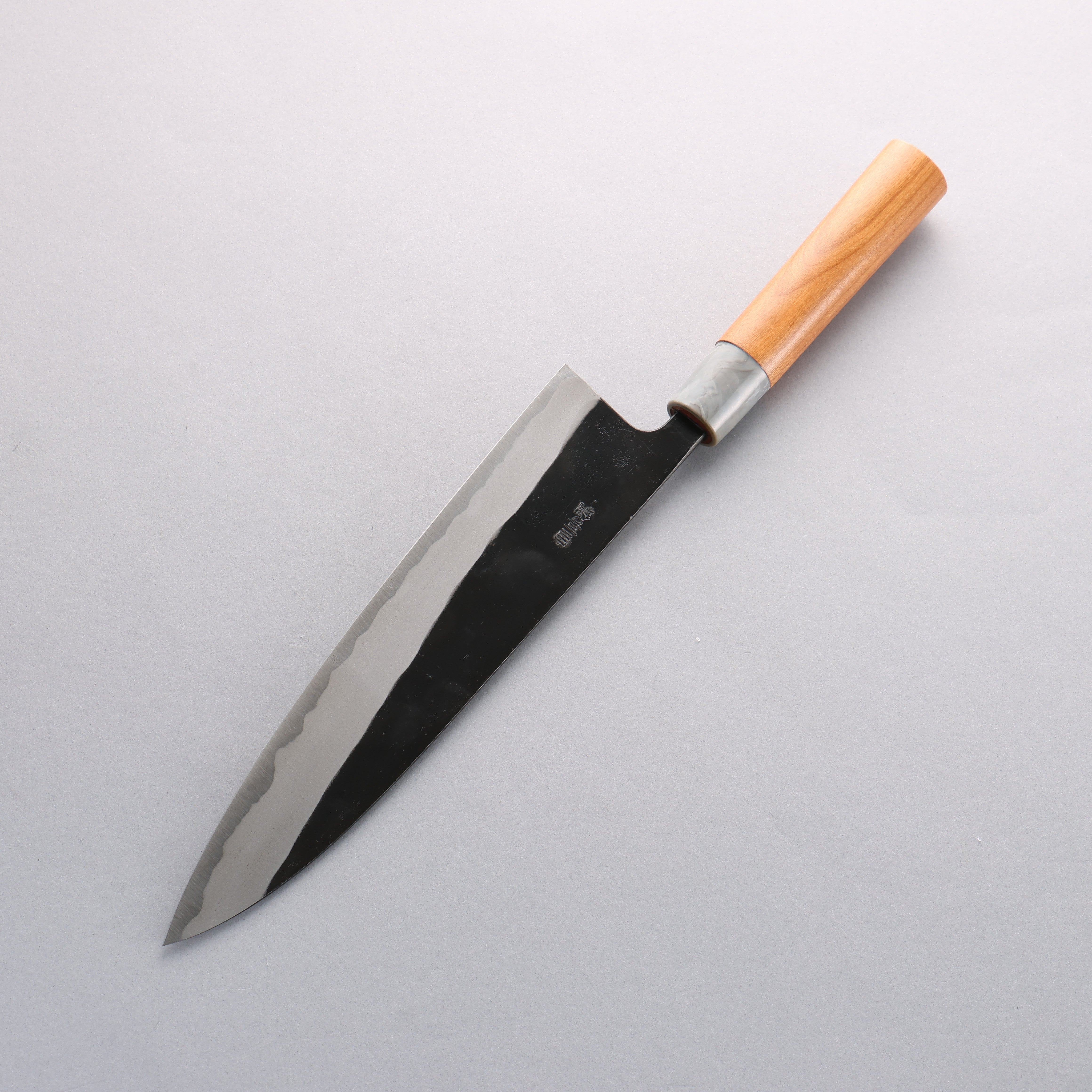 Nao Yamamoto White Steel No.2 Kurouchi Gyuto 240mm Cherry Handle - Seisuke Knife