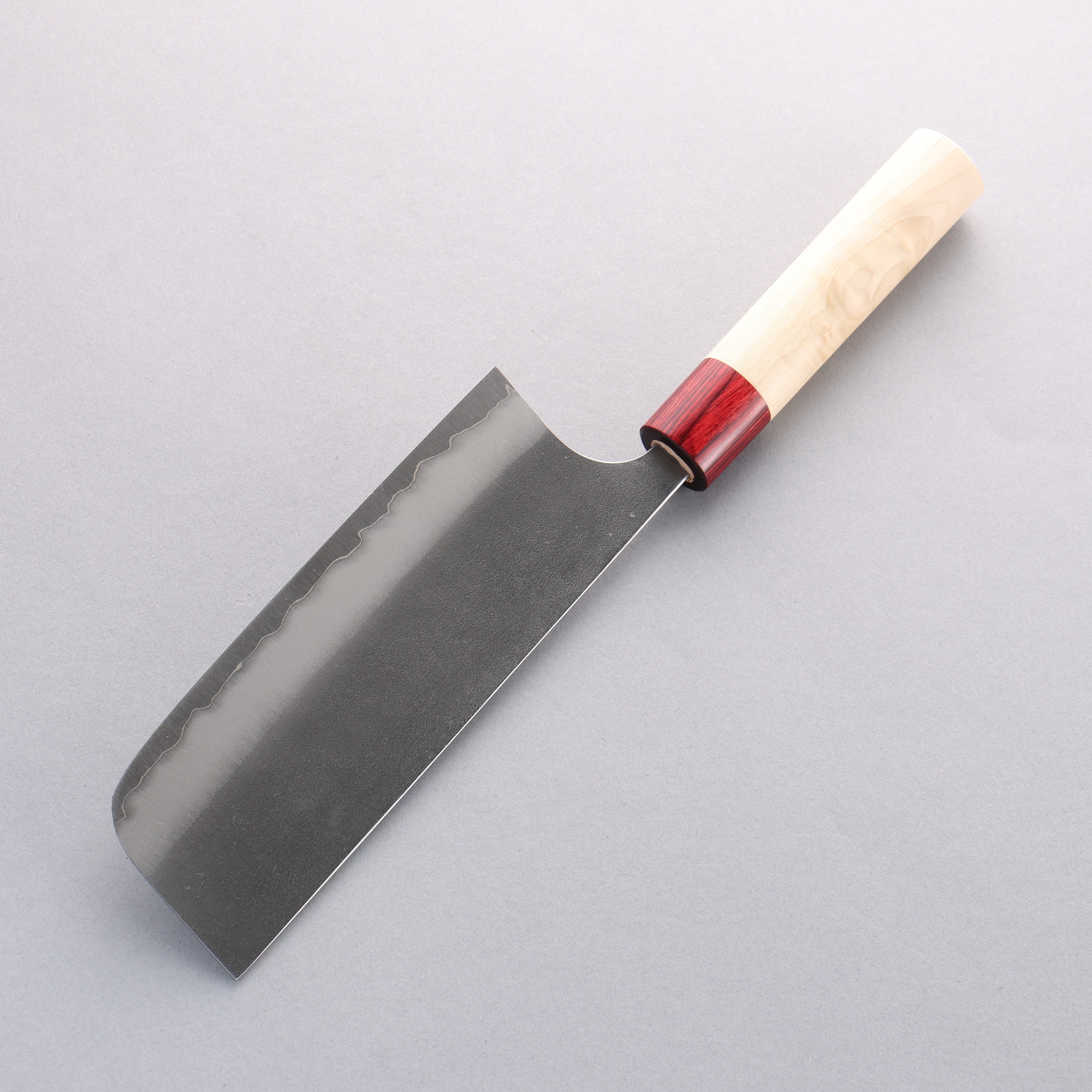 Masakage Yuki White Steel No.2 Nashiji Nakiri 165mm Magnolia Handle - Seisuke Knife
