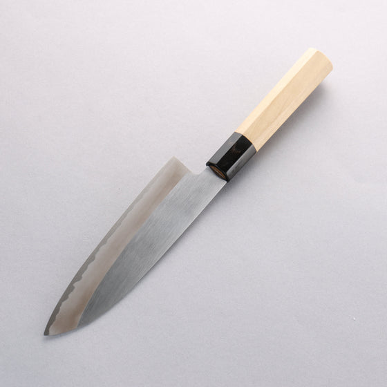 Minamoto Akitada Blue Steel No.2 Kasumitogi Santoku 180mm Magnolia Handle - Seisuke Knife