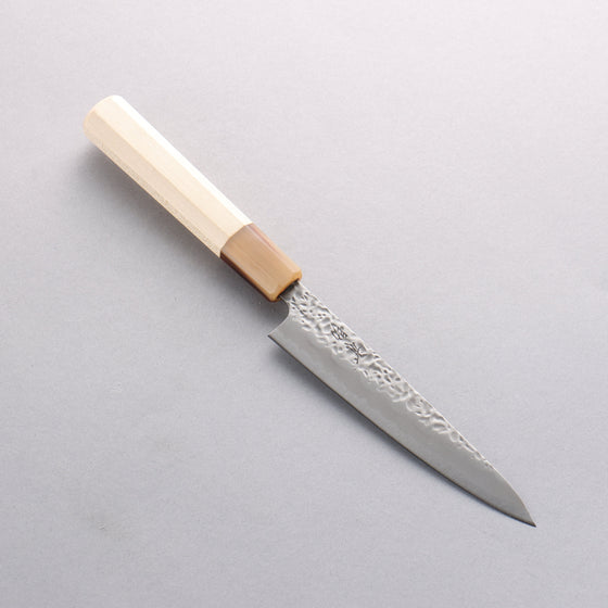 Seisuke Kumo White Steel No.1 Hammered Petty-Utility 135mm Magnolia Handle - Seisuke Knife