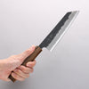 Oul Blue Super Black Nashiji Bunka 170mm Oak Handle - Seisuke Knife - Slide 10