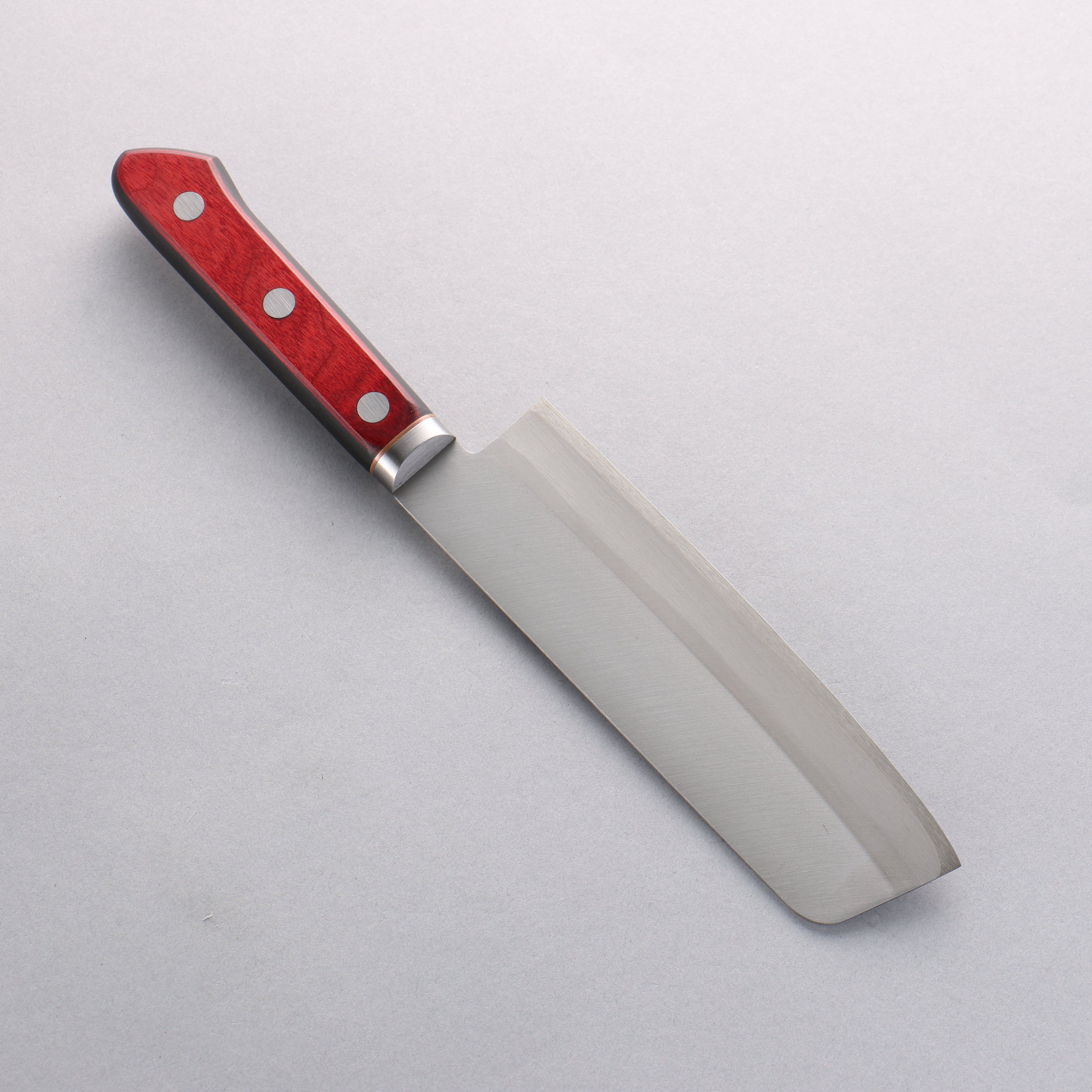 Seisuke Blue Super Migaki Finished Usuba 160mm Red & Black Pakkawood Handle - Seisuke Knife