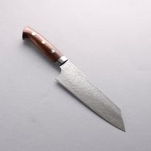  Takeshi Saji SG2 Diamond Finish Damascus Bunka 180mm Ironwood Handle - Seisuke Knife