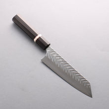  Yoshimi Kato SG2 Hammered (V) Bunka 170mm Ebony (White Ring) Handle - Seisuke Knife