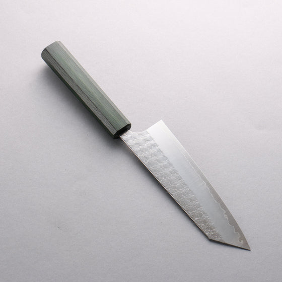 Yoshimi Kato Minamo SG2 Hammered Bunka 170mm Oak (Green laquered) Handle - Seisuke Knife