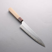  Yoshimi Kato Minamo Silver Steel No.3 Migaki Finished Gyuto 210mm Oak (Ferrule: Rosewood) Handle - Seisuke Knife