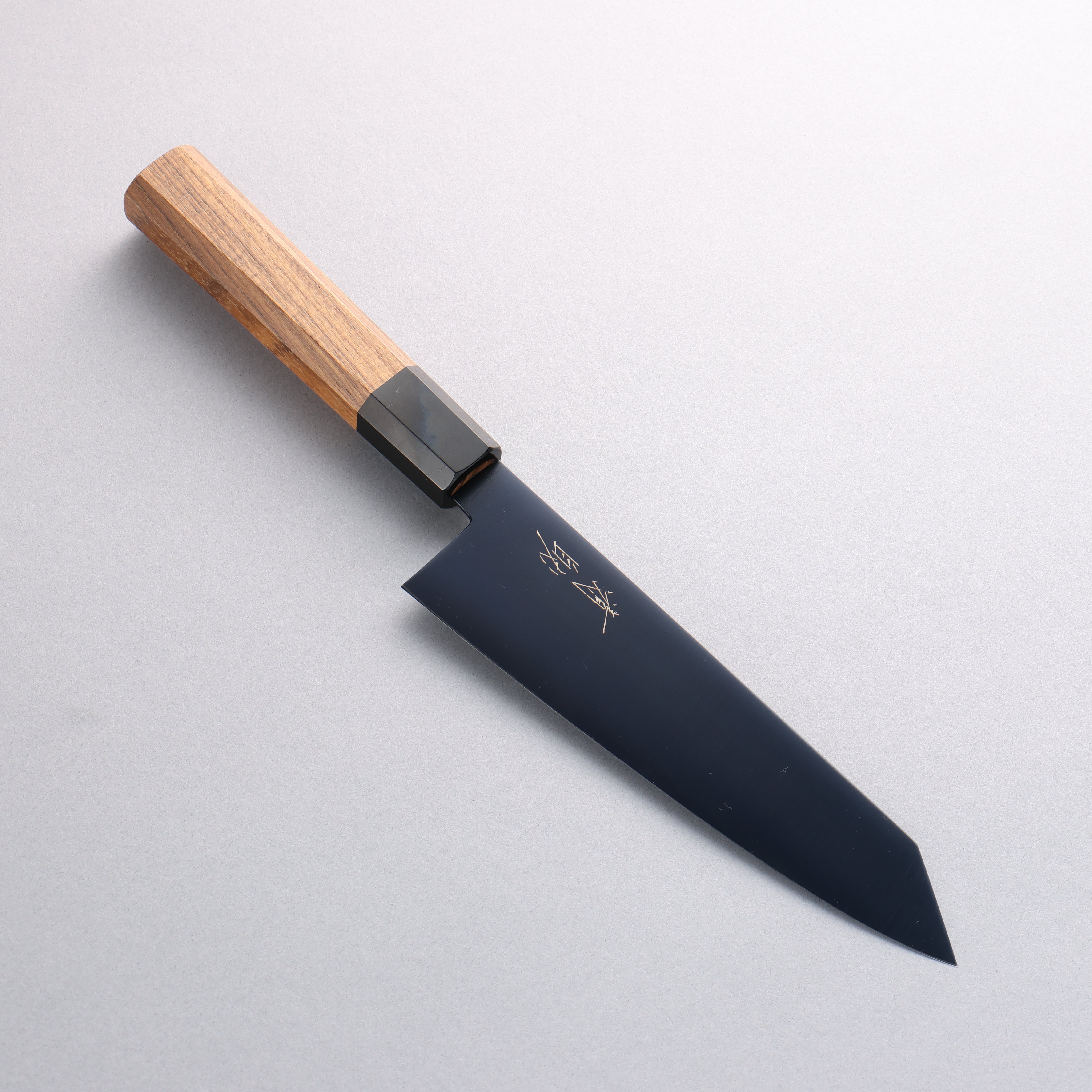 Seisuke SK-85 Ion plating Kiritsuke Santoku 180mm Teak (ferrule: Black Plastic) Handle - Seisuke Knife