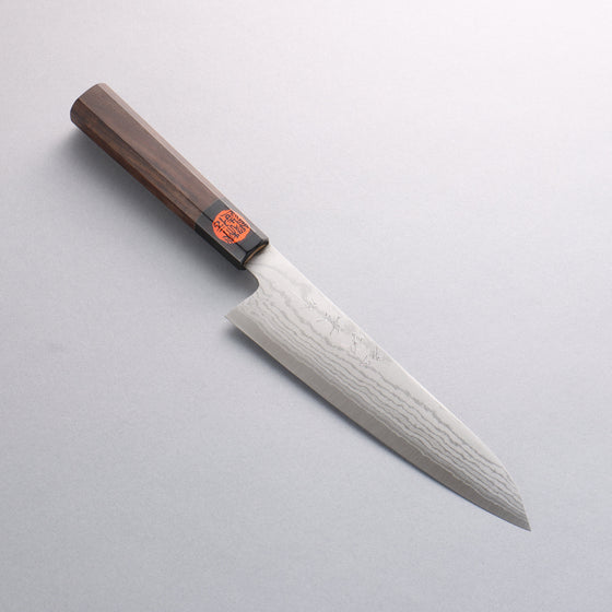 Shigeki Tanaka VG10 17 Layer Damascus Gyuto 180mm Walnut Handle - Seisuke Knife