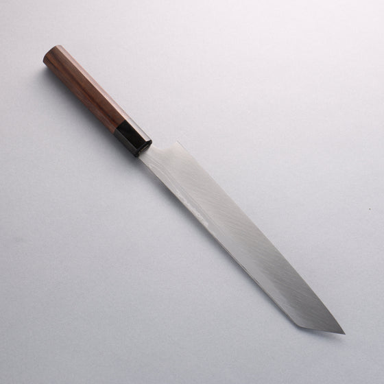 Hideo Kitaoka White Steel No.2 Damascus Kiritsuke Yanagiba 240mm Shitan Handle - Seisuke Knife