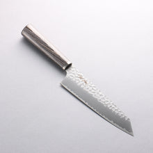  Seisuke VG10 Hammered Bunka 165mm Charcoal Gray Pakkawood Handle - Seisuke Knife