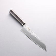  Seisuke VG10 Hammered Kiritsuke Gyuto 180mm Charcoal Gray Pakka wood Handle - Seisuke Knife