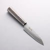 Seisuke VG10 Hammered Petty-Utility 120mm Charcoal Gray Pakka wood Handle - Seisuke Knife - Slide 1