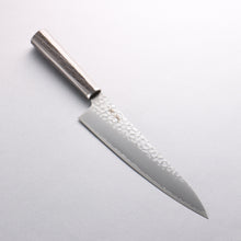  Seisuke VG10 Hammered Gyuto 200mm Charcoal Gray Pakka wood Handle - Seisuke Knife